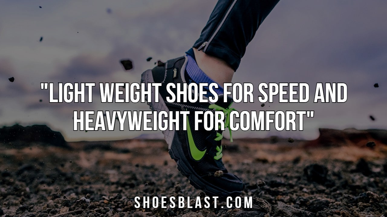 running shoe weigh