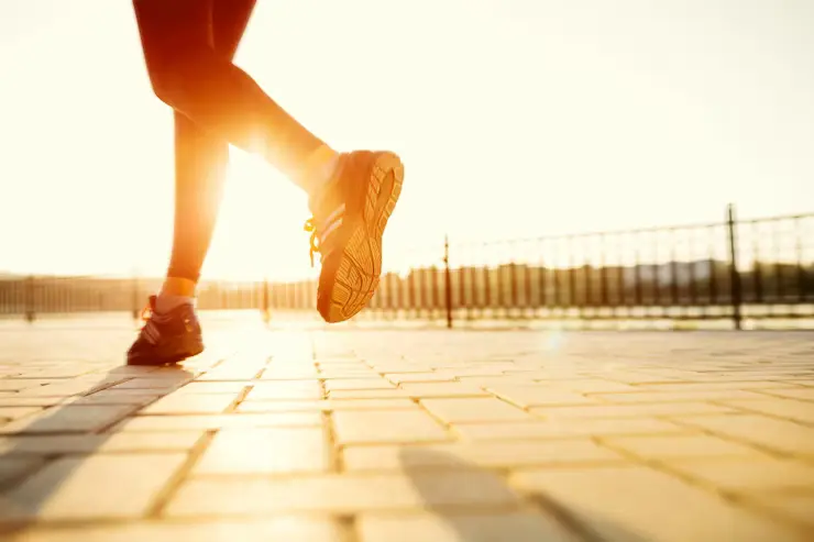 Man running in heat